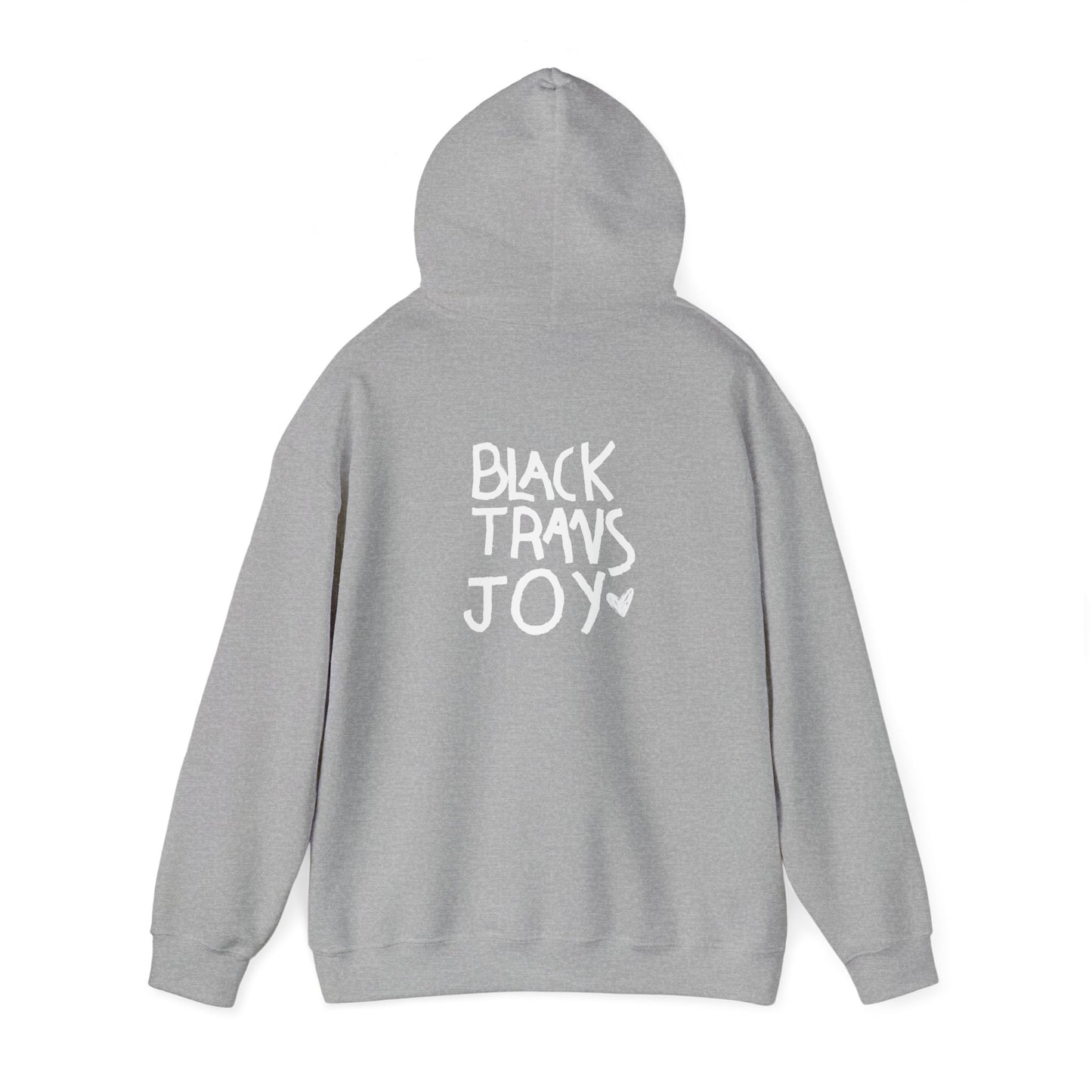 BLACK TRANS JOY HOODIE