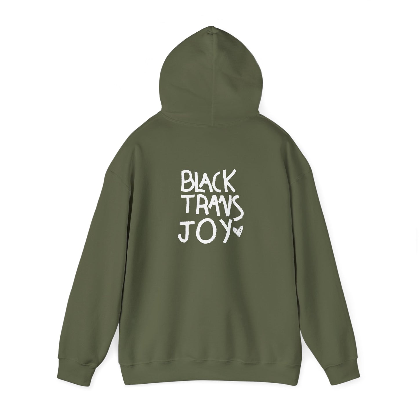 BLACK TRANS JOY HOODIE