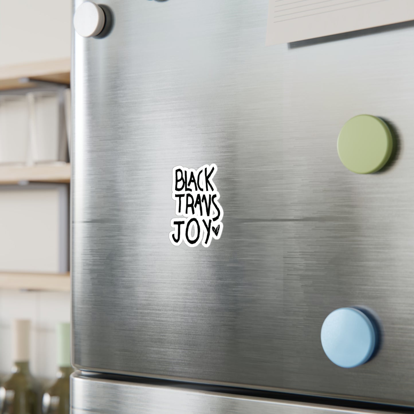 BLACK TRANS JOY STICKER