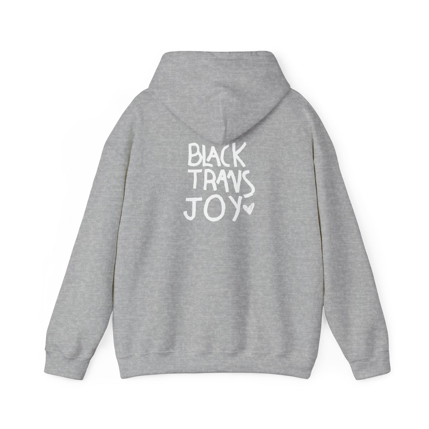 BLACK TRANS JOY HOODIE