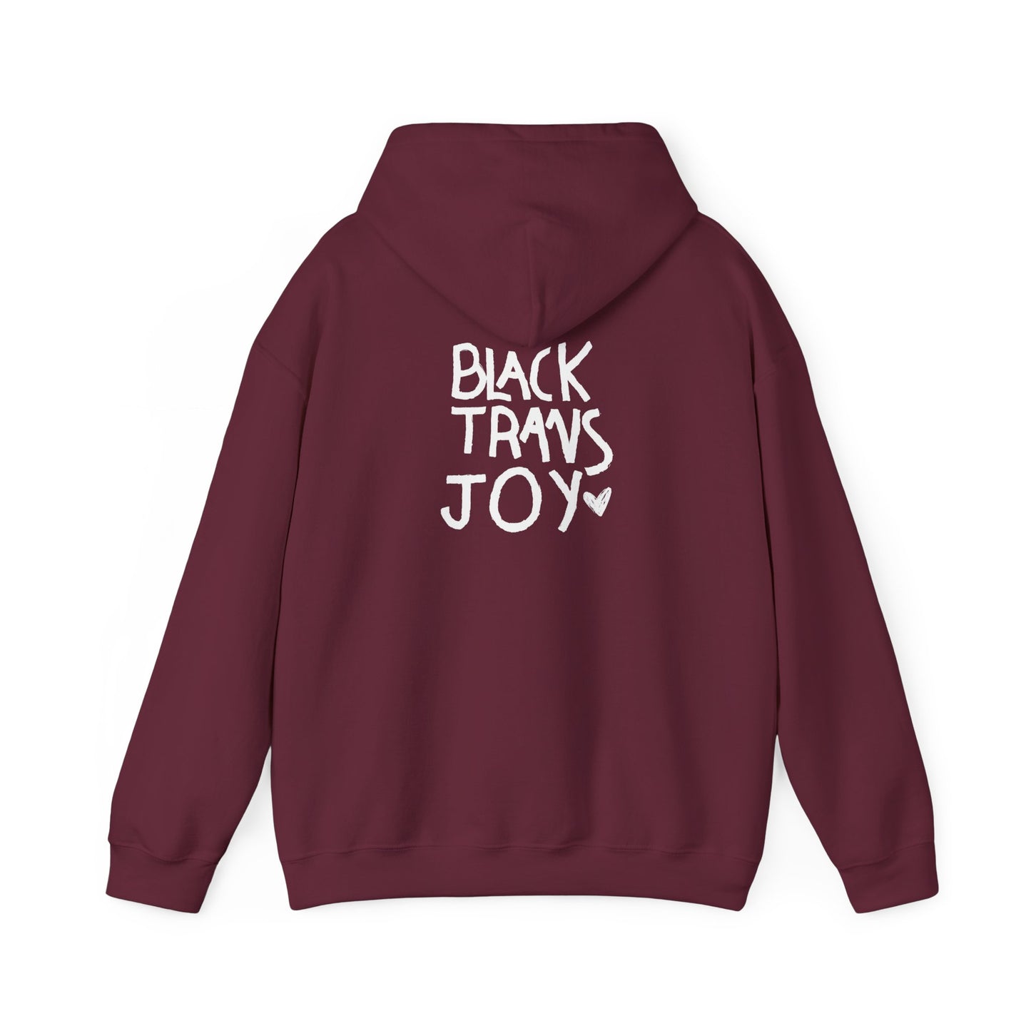 BLACK TRANS JOY HOODIE