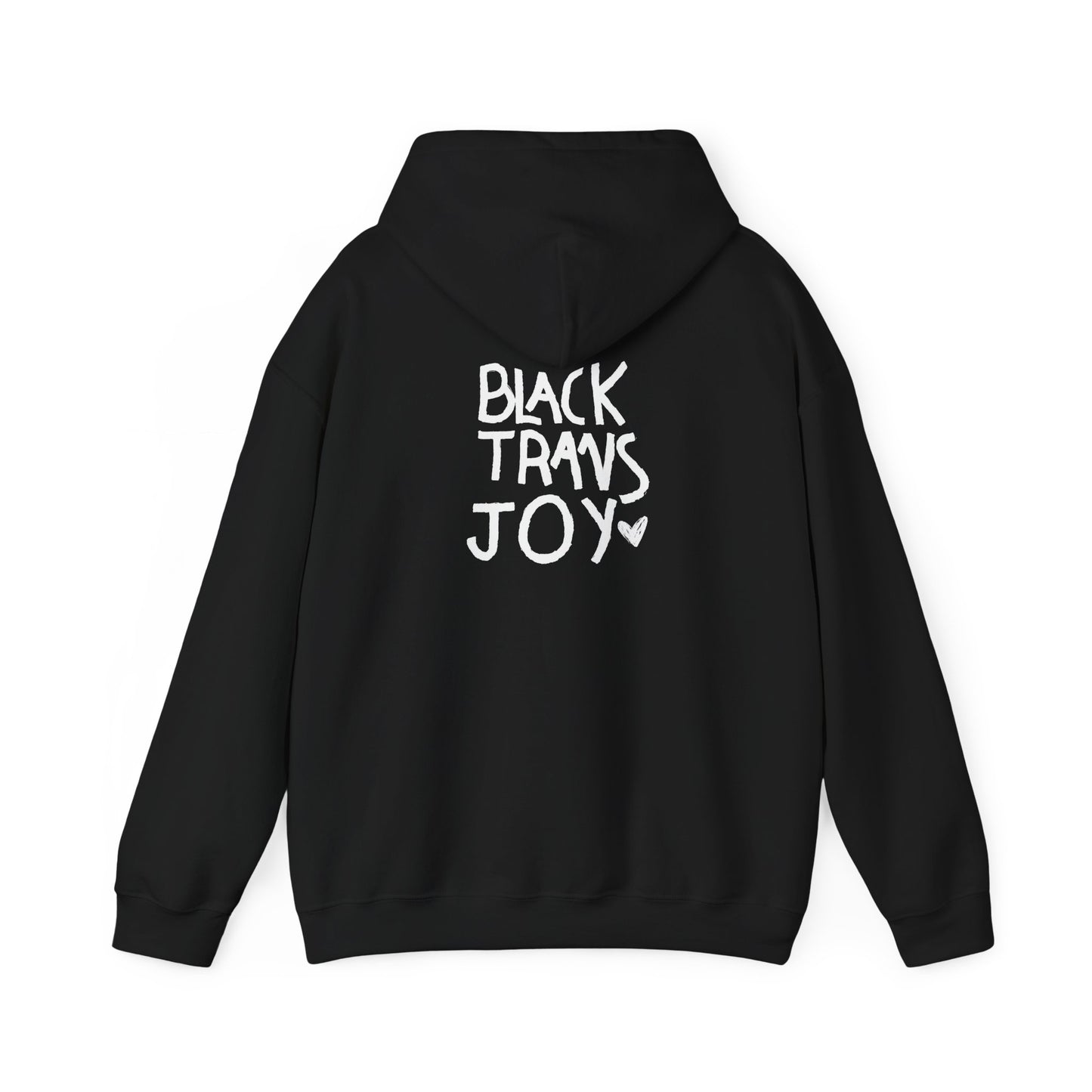 BLACK TRANS JOY HOODIE