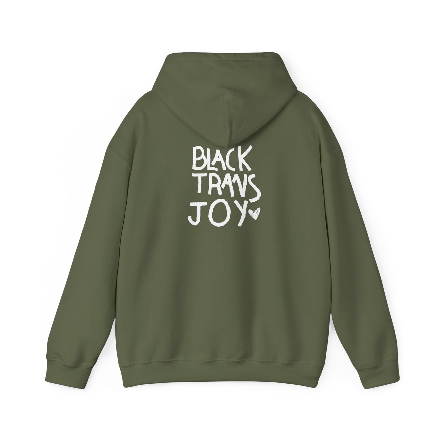 BLACK TRANS JOY HOODIE
