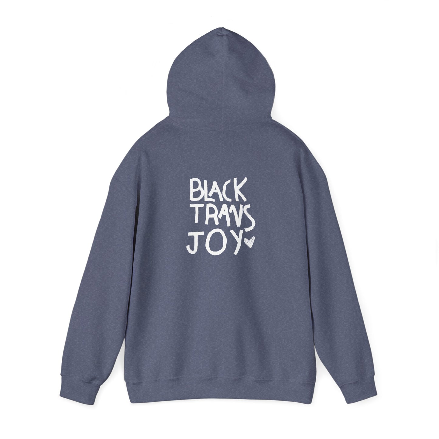 BLACK TRANS JOY HOODIE
