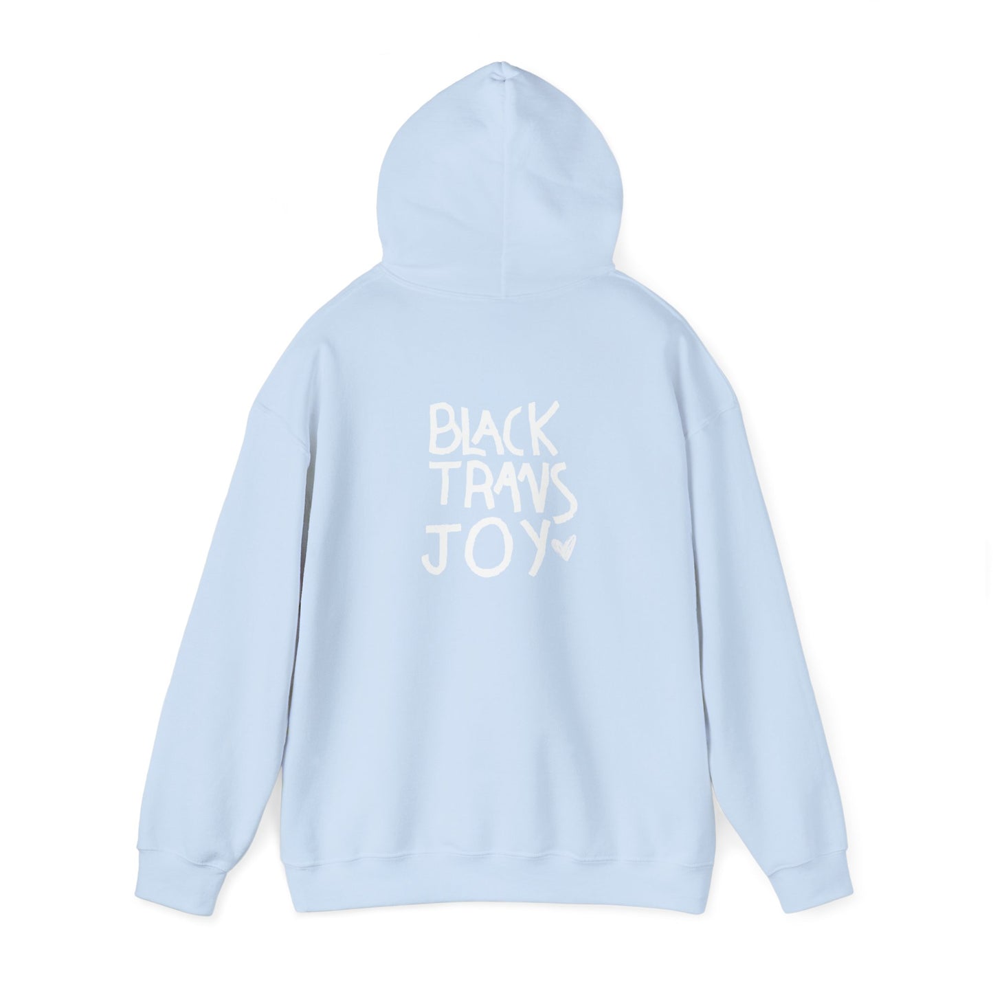 BLACK TRANS JOY HOODIE