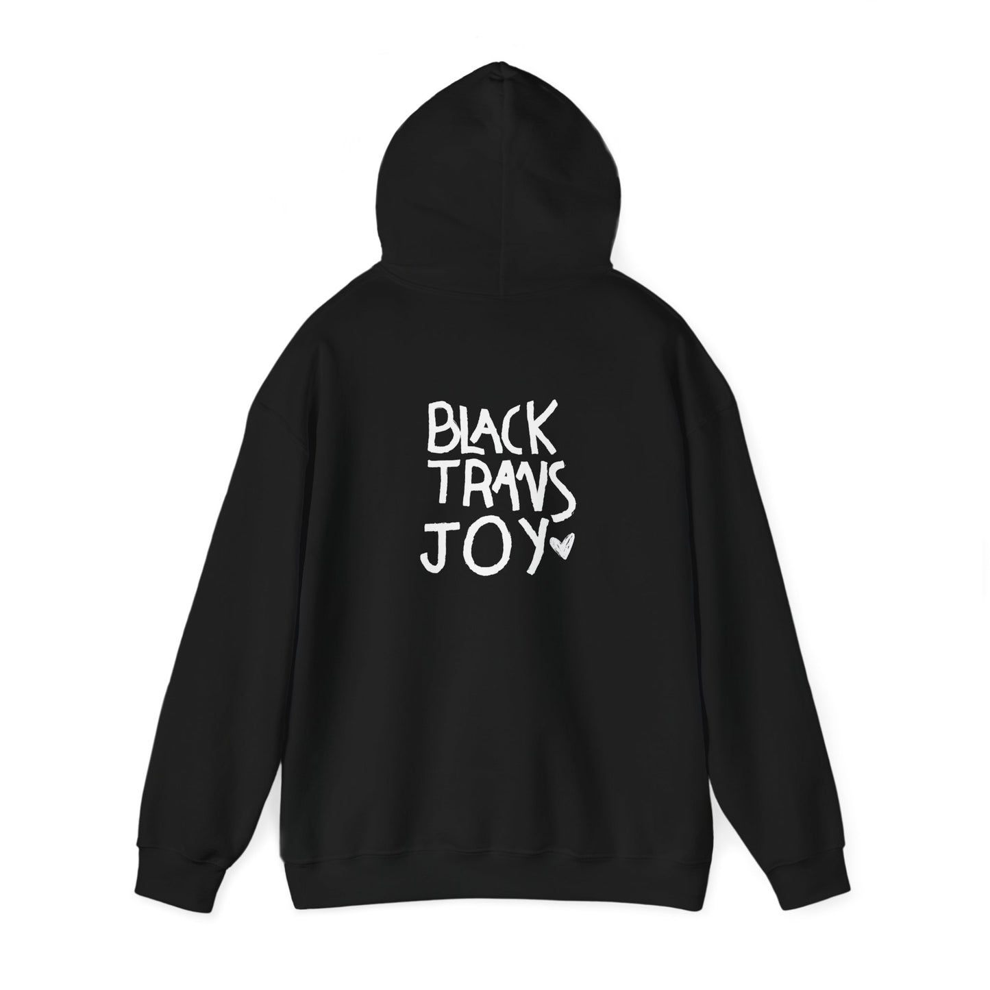 BLACK TRANS JOY HOODIE