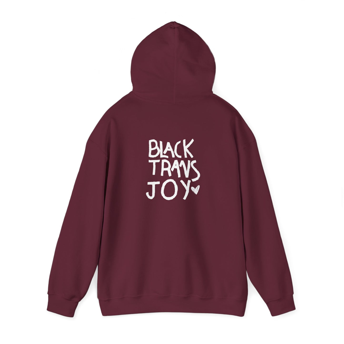 BLACK TRANS JOY HOODIE