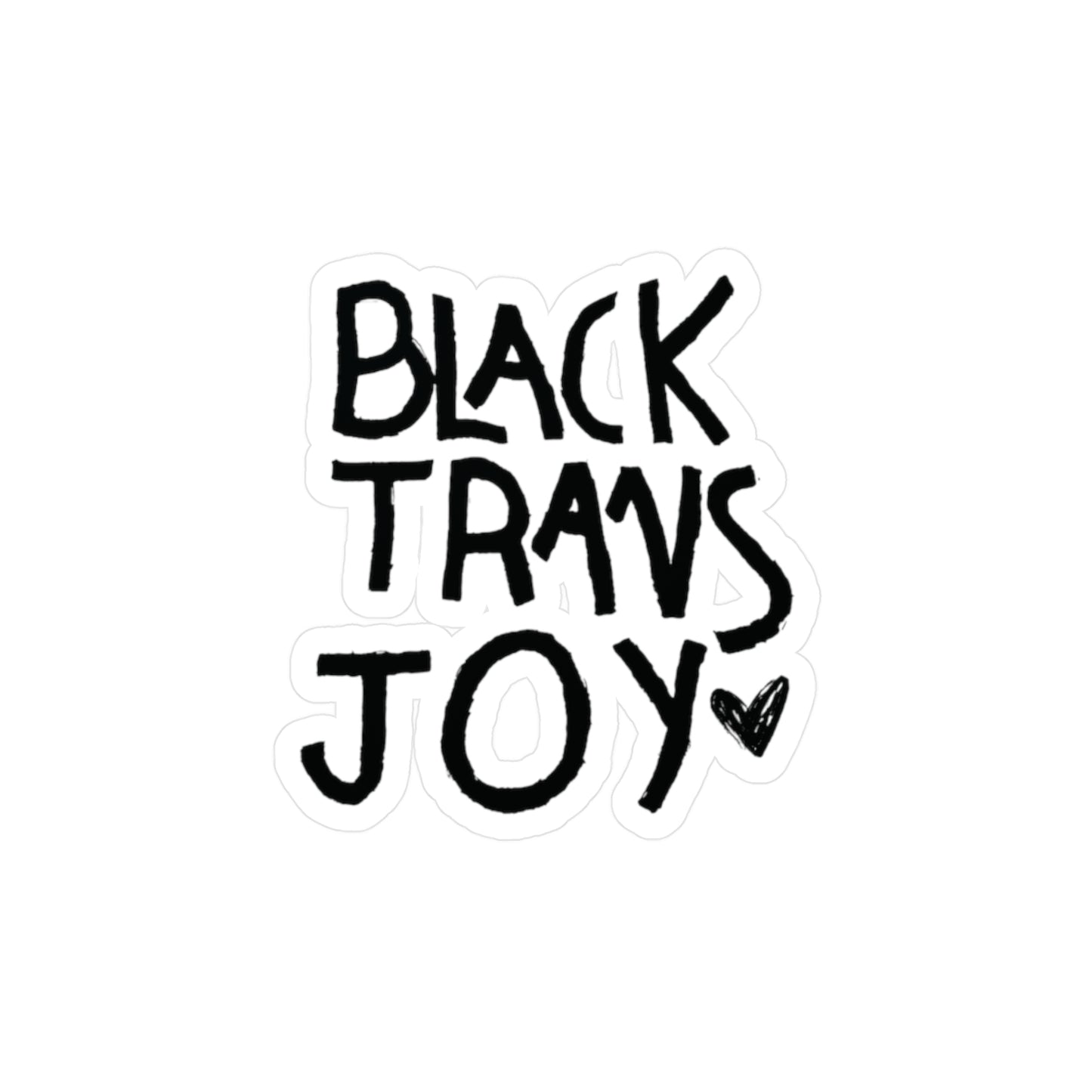BLACK TRANS JOY STICKER